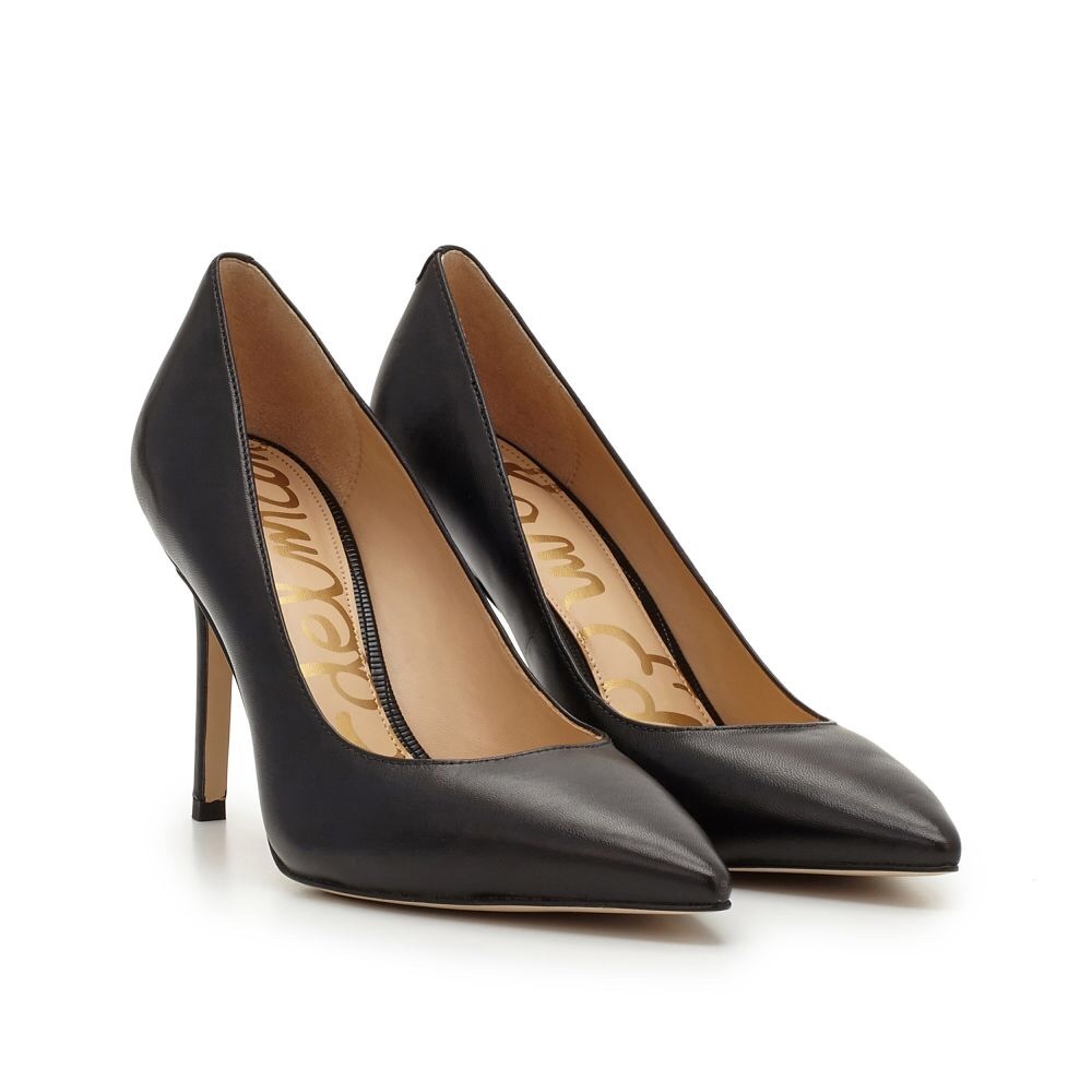 Black Leather Sam Edelman Hazel Pumps